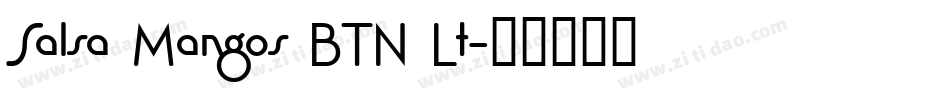 Salsa Mangos BTN Lt字体转换